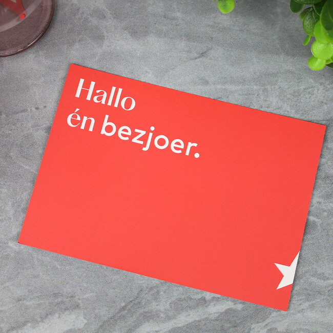 Maastricht Store Wenskaart 'Hallo én bezjoer'