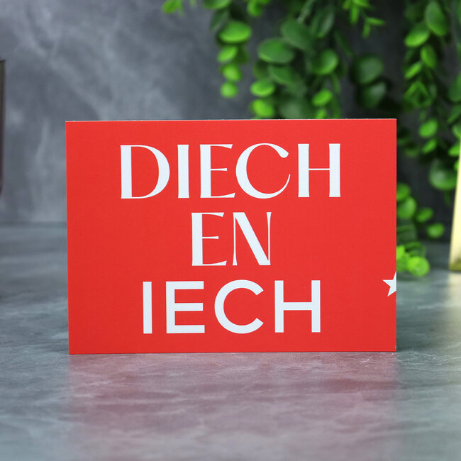 Maastricht Store Wenskaart 'Diech en iech'