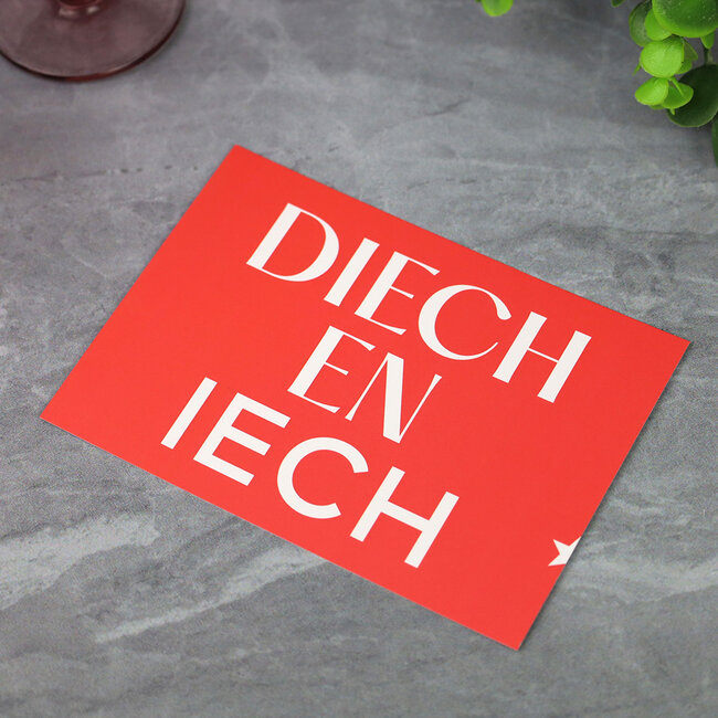 Maastricht Store Wenskaart 'Diech en iech'