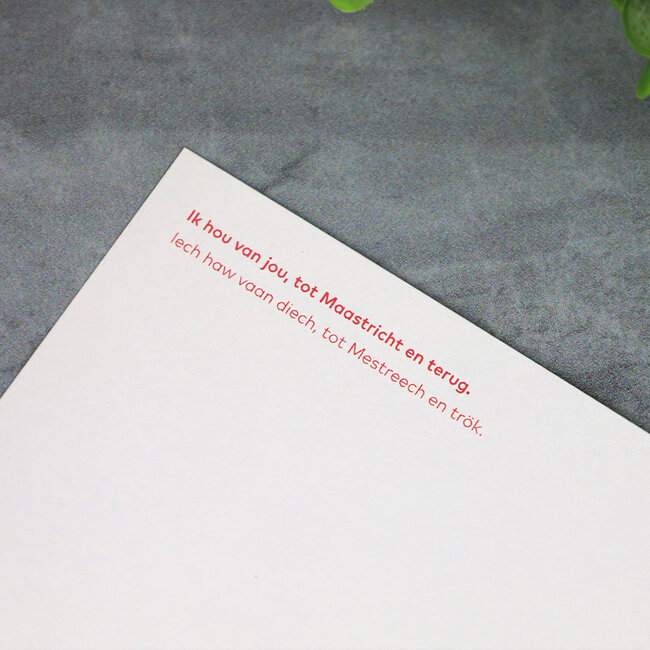 Maastricht Store Wenskaart 'I love you to Maastricht and back'