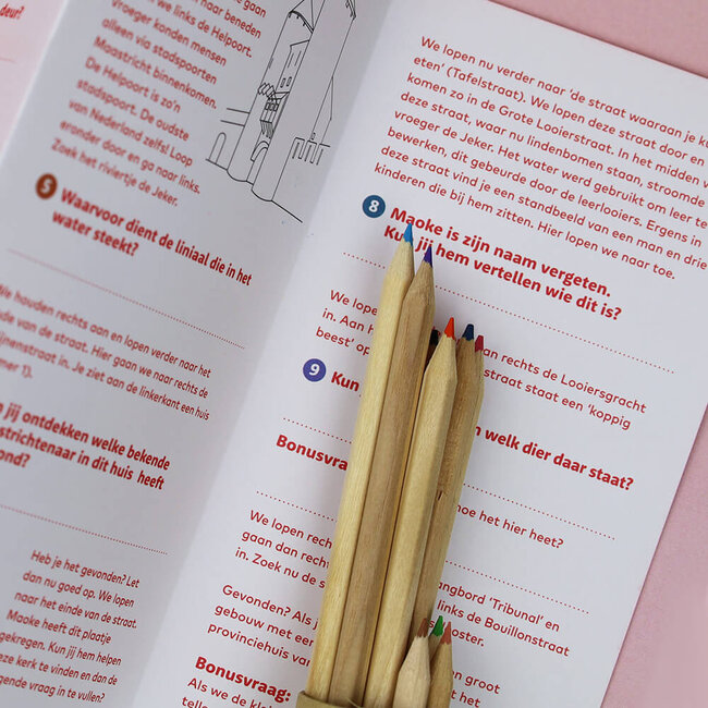 Maastricht Store Speurtocht Maoke en de Maastrichtse speurneuzen met potloodkoker