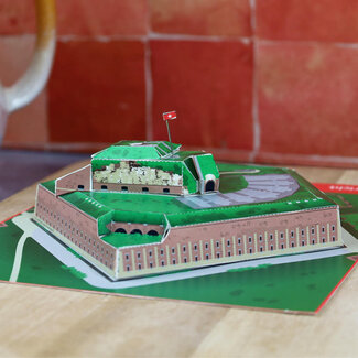 Maastricht 3D bouwplaat Fort Sint Pieter Maastricht