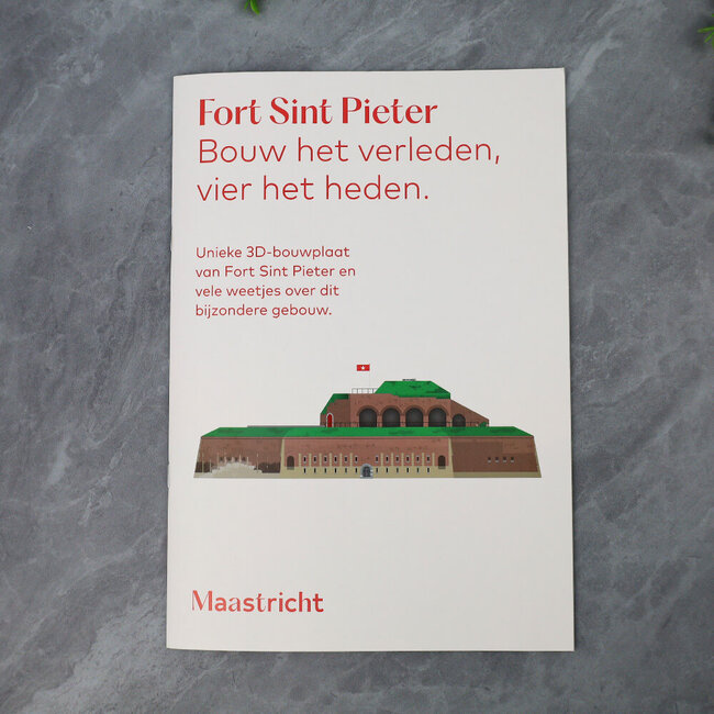 3D bouwplaat Fort Sint Pieter Maastricht