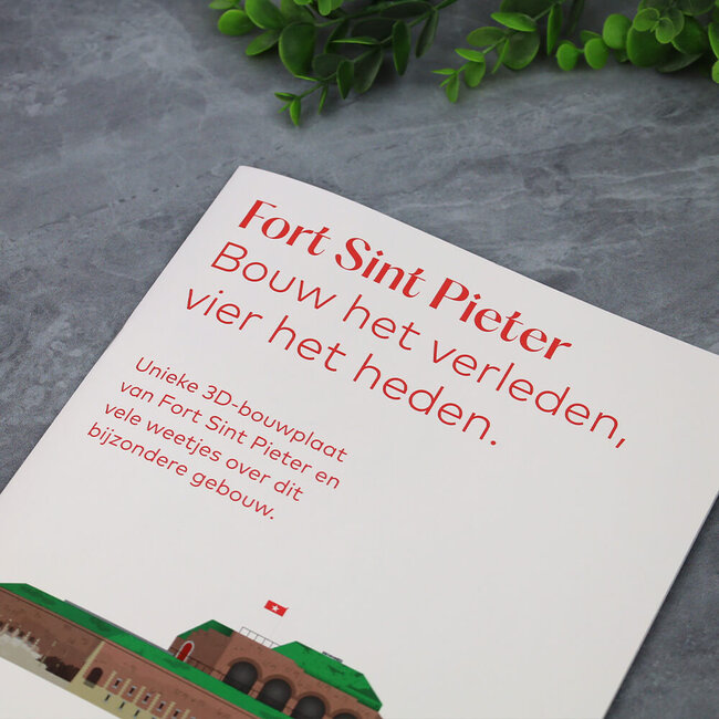3D bouwplaat Fort Sint Pieter Maastricht
