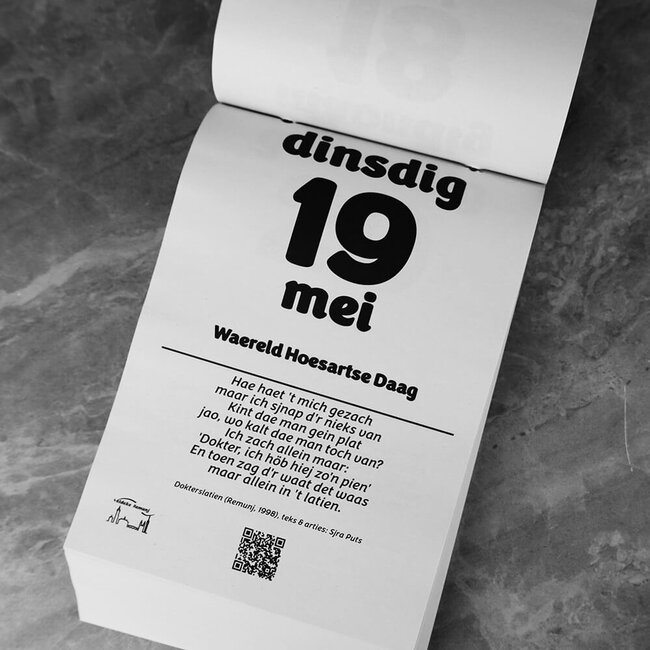 Veldeke Limburg Scheurkalender Limburgse Leedjeskelender 2026