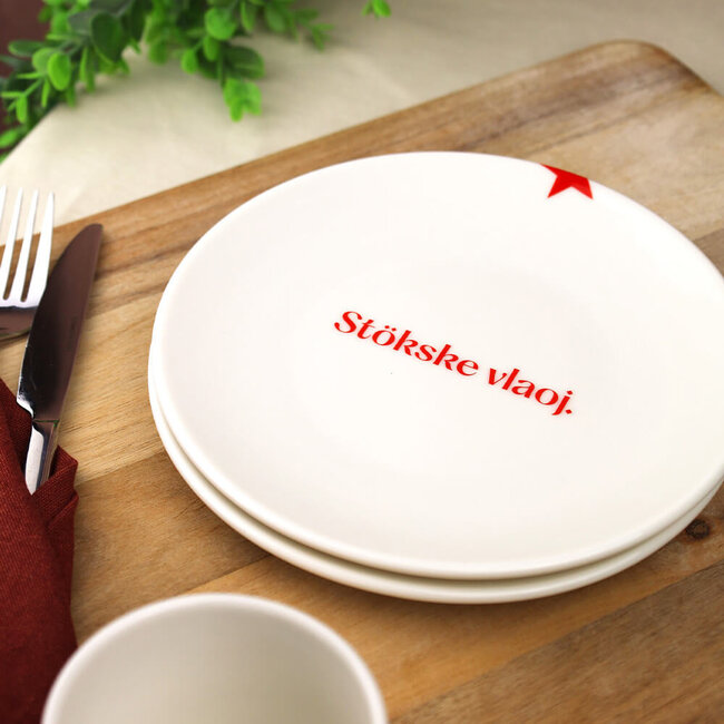 Maastricht Store Gebaksbord dialect 'Stökske vlaoj' - Ø 20 cm (2025)
