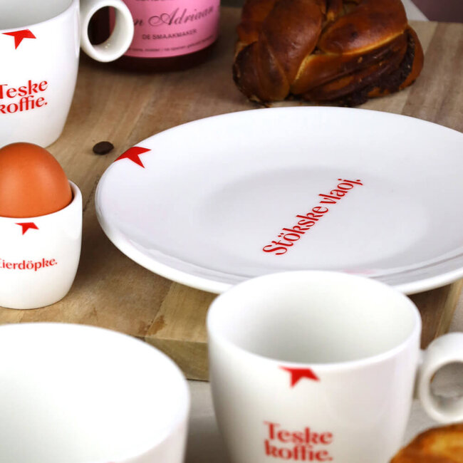 Maastricht Store Gebaksbord dialect 'Stökske vlaoj' - Ø 20 cm (2025)