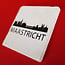 Artige Tegel skyline Maastricht natuursteen - wit