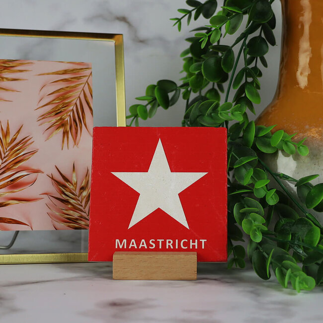 Artige Tegelhouder beukenhout