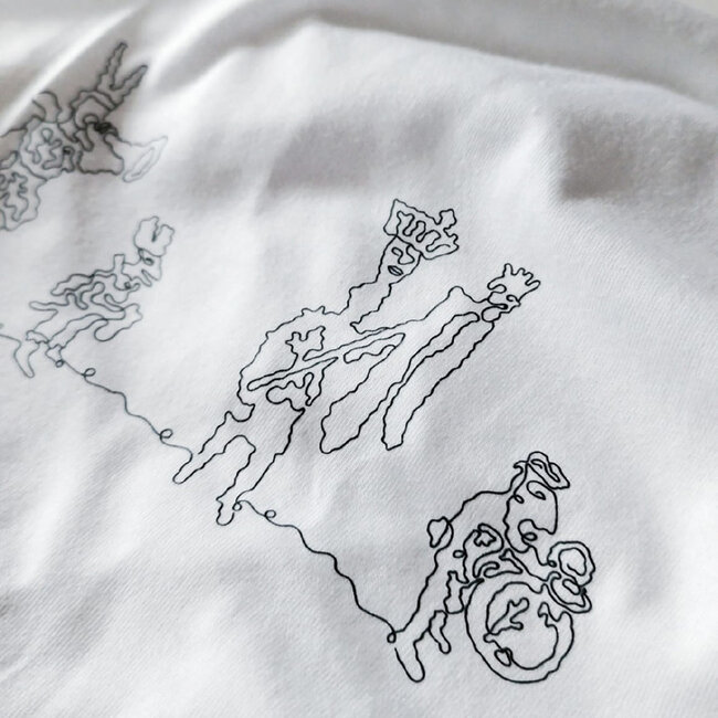 Pierre Maastricht T'shirt 'Vastelaovend vierend volk' wit