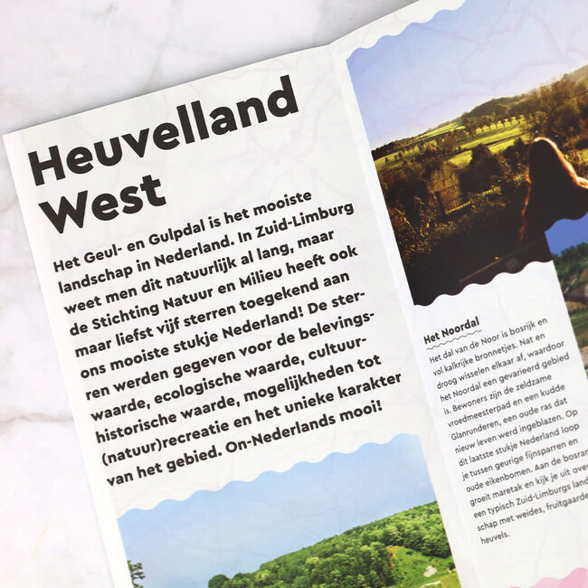 Visit Zuid Limburg Wandelkaart Heuvelland West Knopen Lopen