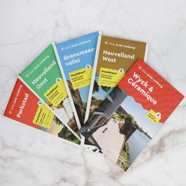 Visit Zuid Limburg Wandelkaart Grensmaasvallei Knopen Lopen