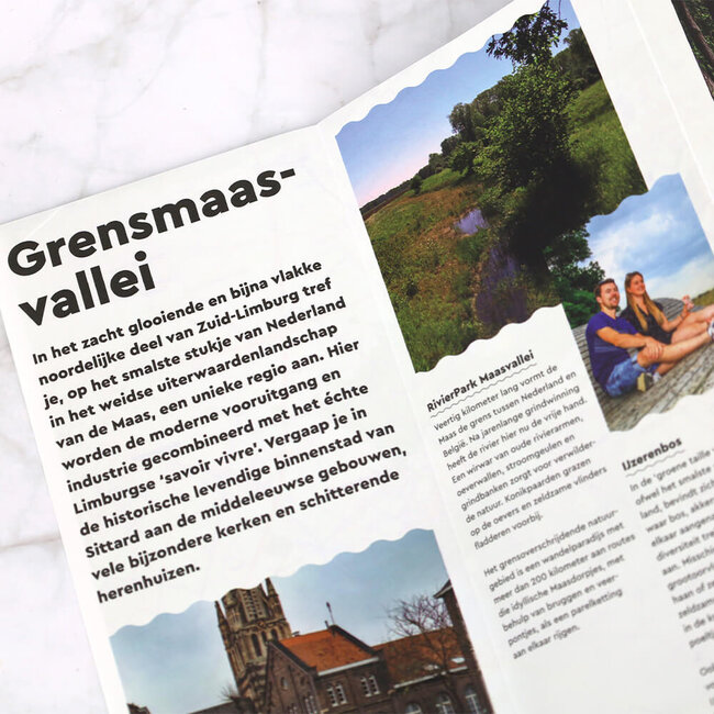 Visit Zuid Limburg Wandelkaart Grensmaasvallei Knopen Lopen