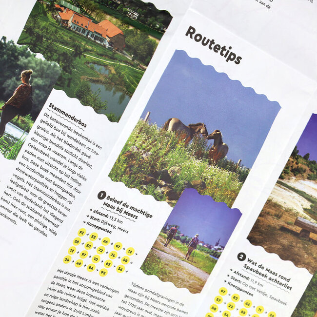 Visit Zuid Limburg Wandelkaart Grensmaasvallei Knopen Lopen