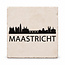 Artige Tegel skyline Maastricht natuursteen - wit