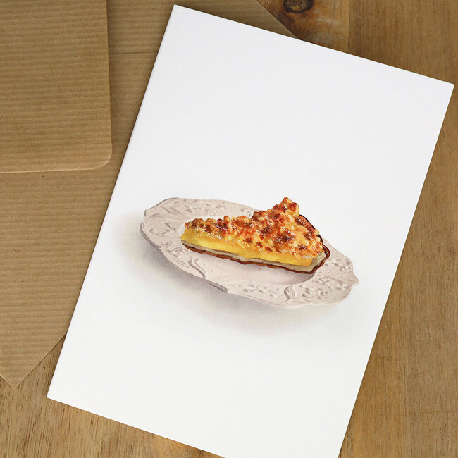 Da's Lief Wenskaart 'Puddingkruimelvlaai'