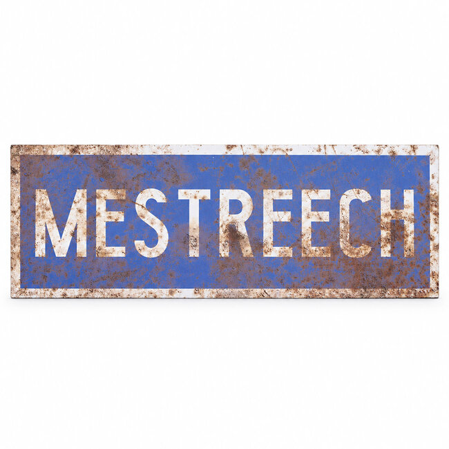 Sjprenkel Plaatsnaambord Mestreech retro