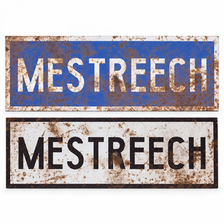Sjprenkel Plaatsnaambord Mestreech retro