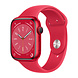 Apple Apple Watch Series 8 (GPS) Red Alu 45mm met Red Sportbandje Apple Apple Watch Series 8 (GPS) Red Alu 45mm met Red Sportbandje