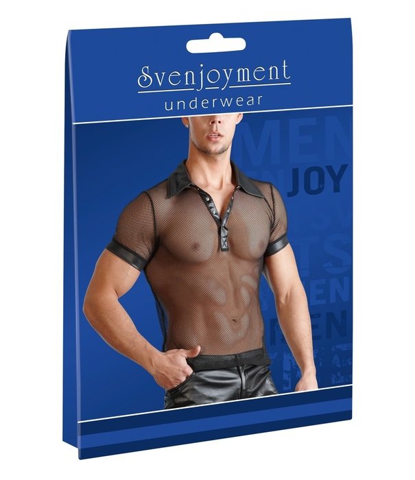 Svenjoyment Net shirt met kraag