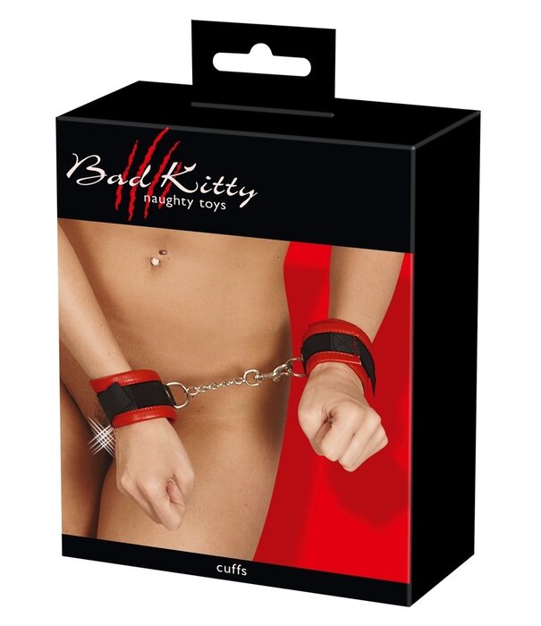 Bad kitty Handboeien met klittenbandsluiting