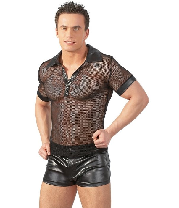 Svenjoyment Net shirt met kraag