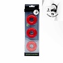 Chubby rubber cockring 3-pack - Red