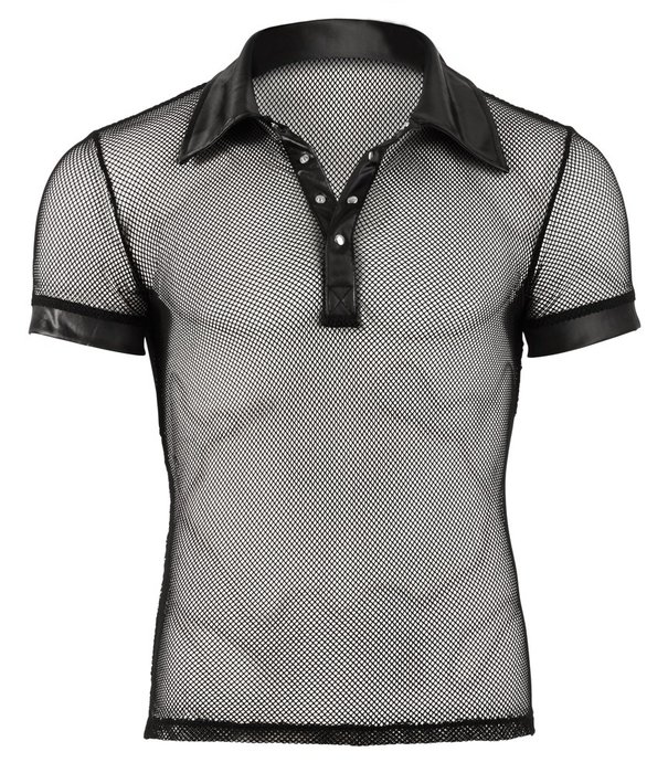Svenjoyment Net shirt met kraag
