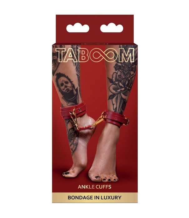 Taboom Taboom Ankle Cuffs Red