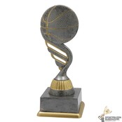 Voordelige Basketbal trofee met een antiek look
