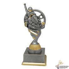 Voordelige Karting trofee met een antiek look - SS1734