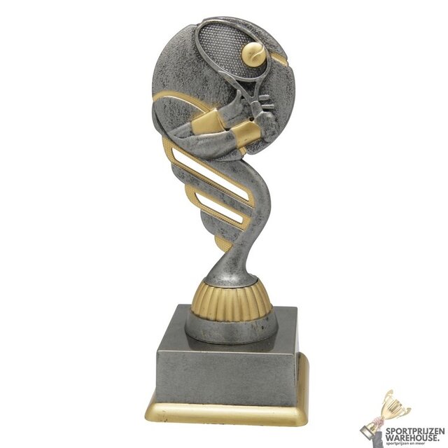 Voordelige Tennis trofee met een antiek look