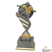 Voordelige Voetbal trofee met een antiek look