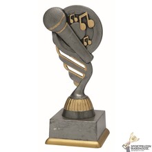 Voordelige Karaoke trofee met een antiek look - SS1823