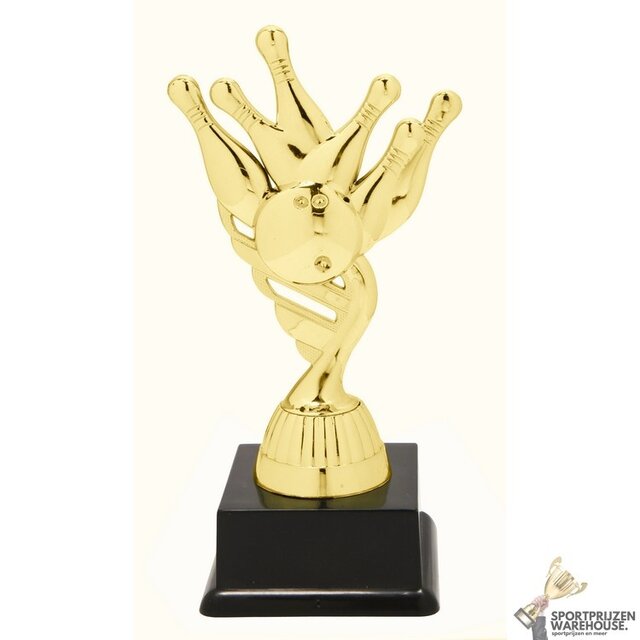 Bowling award - in het Goud of Antieklook