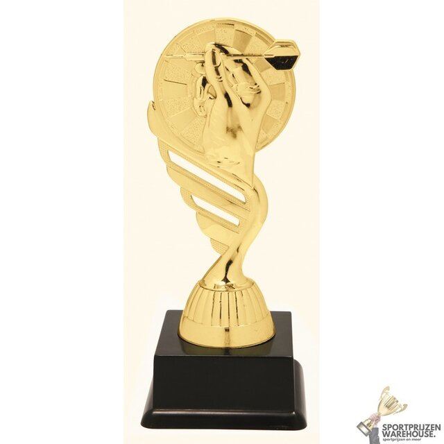 Darts trofee - in het Goud of Antieklook