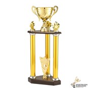 Luxe Wissel trofee met een Gouden accent kleur Luxe Wissel trofee met een Gouden accent kleur