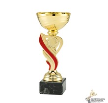 Unieke trofee met een Rode accent kleur
