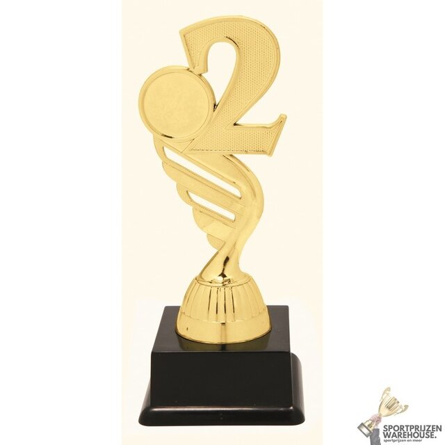 Voordelige gouden Nummer 2 trofee