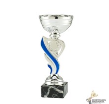 Super budget Trophy met een Blauwe accent kleur