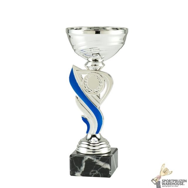 Super budget Trophy met een Blauwe accent kleur Super budget Trophy met een Blauwe accent kleur