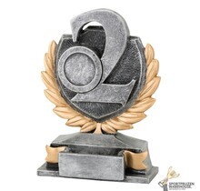 Nummer 2 resin trofee