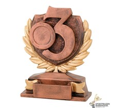 Nummer 3 Resin trofee