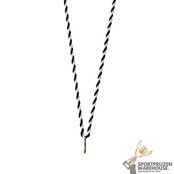 Gedraaid halslint Zwart-Wit