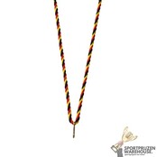 Gedraaid halslint Zwart-Geel-Rood