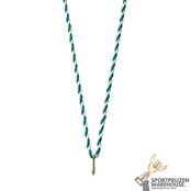 Gedraaid halslint Groen-Wit