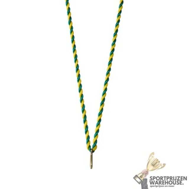 Gedraaid halslint Groen-Geel