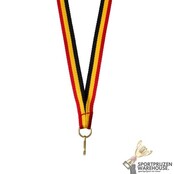 Smal Halslint Zwart/Geel/Rood