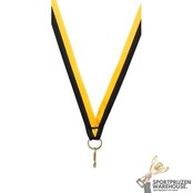 Smal Halslint Zwart/Geel