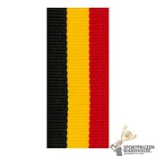 Gedraaid halslint Zwart-Geel-Rood